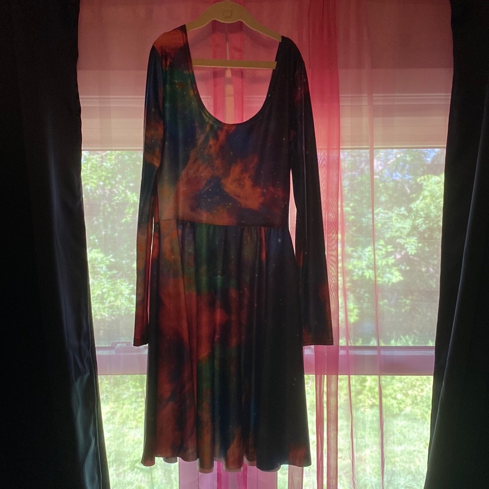 Long Sleeve Galaxy Dress